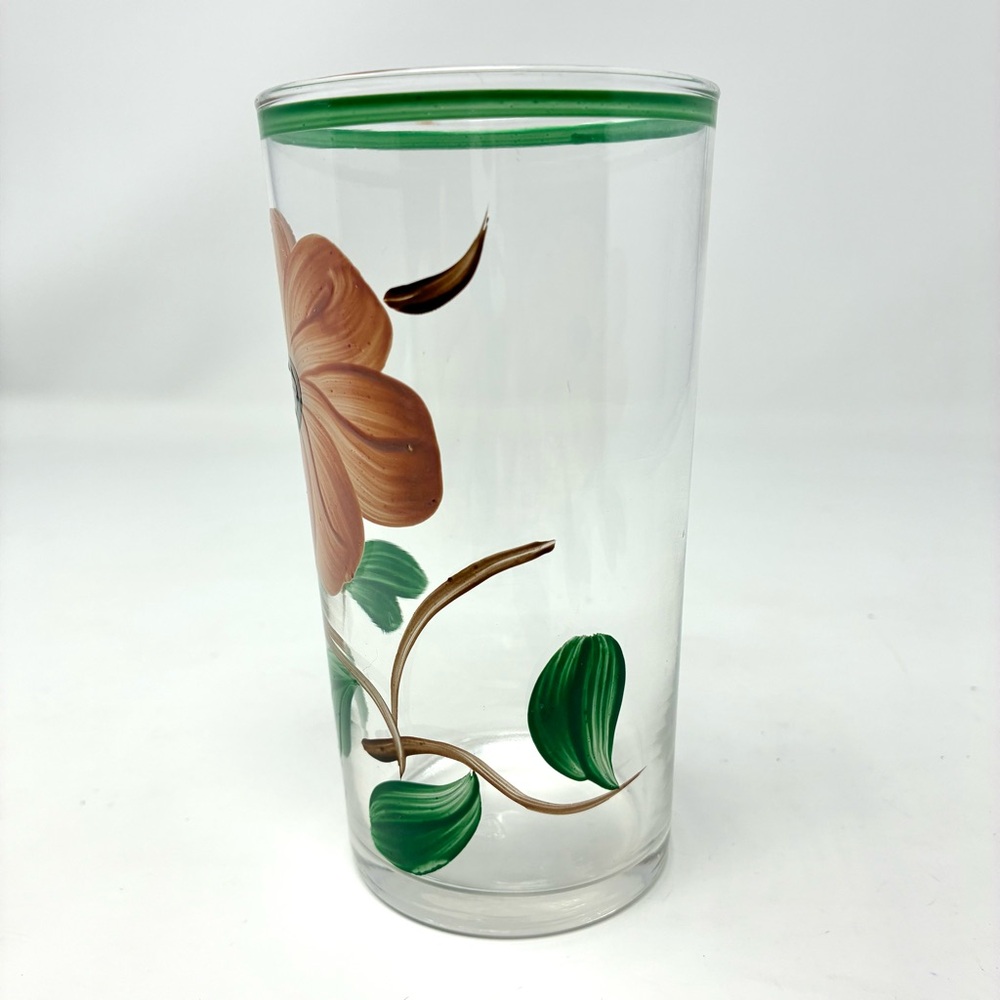 Blue Ridge Southern Pottery Glassware Tumbler Ridge Daisy Pattern Federal Glass - Picture 4 of 8